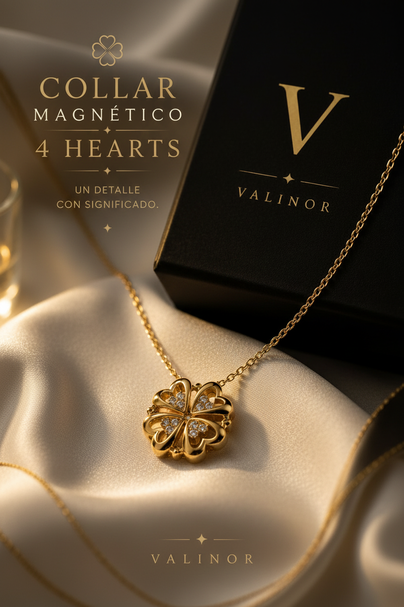 Collar Magnético 4 Hearts 🍀